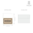 thumbnail image 5 of Koyal Wholesale Groomsmen Wedding Day Gift Cards with Envelopes set of 8 Kraft Brown Art Deco On My Wedding Day Cards, 5 of 5