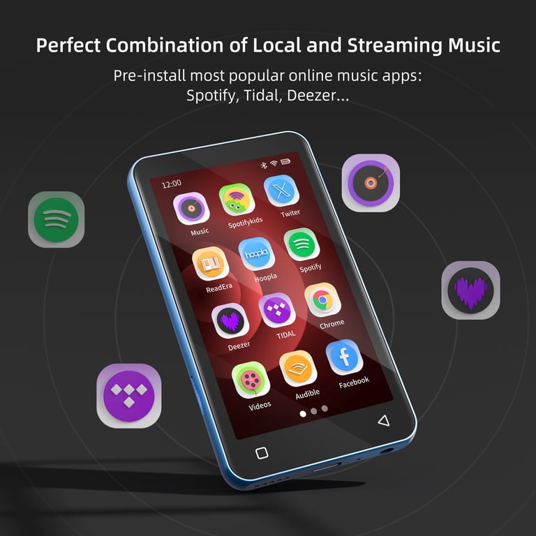 4.7インチ Android MP3プレイヤー Bluetooth WiFi Amazon.co.jp: mp3プレーヤー 80GB SWOFY Android 音楽プレーヤー