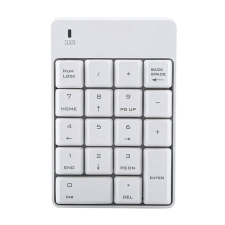 Wireless USB Numeric Keypad, USB Numeric Keypad Battery Powered Long ...