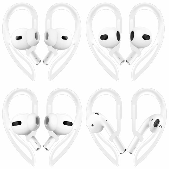 AirFit Adjustable Ear Hooks for AirPods with 360-Degree Rotation