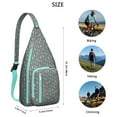 thumbnail image 3 of Women’s Sling Bag - Floral Print Crossbody Backpack, Lightweight Waterproof Anti-Theft Boho Purse for Hiking, 3 of 4
