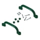 thumbnail image 2 of 2 piezas de accesorios para áreas de juegos, barras de agarre para casita de juegos, con tornillos, juego de escalada verde oscuro, 2 of 9