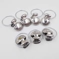 thumbnail image 3 of 8Pcs Silver Stainless Steel Shell Window Curtain Clips Shower Curtain Rod Clips Rings Clothes Drapery Hooks Clamps (Silver), 3 of 6