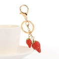 thumbnail image 7 of Naierhg Women Fashion Strawberry Fruit Keychain Key Ring Bag Hanging Ornament Pendant, 7 of 7