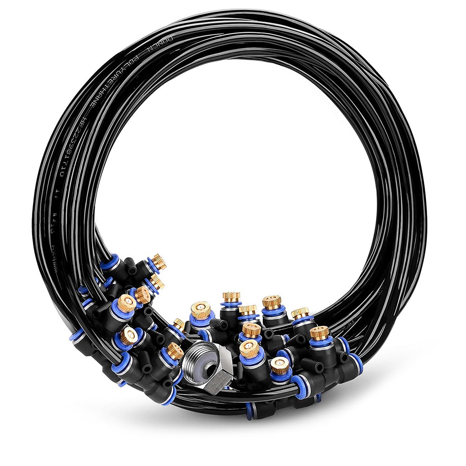 Mist Cooling System Outdoor Misting Kit DIY Irrigation System for Patio Garden Greenhouse