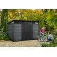 thumbnail image 7 of Keter Cortina 11x7 ft. Durable Resin Outdoor Storage Shed With Heavy Duty Floor and Locking Door, Grey, 7 of 7