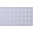 thumbnail image 5 of Gwen Studios 2.5" Silver Satin Wired Edge Ribbon with White Trellis, 3 Yards, 5 of 7