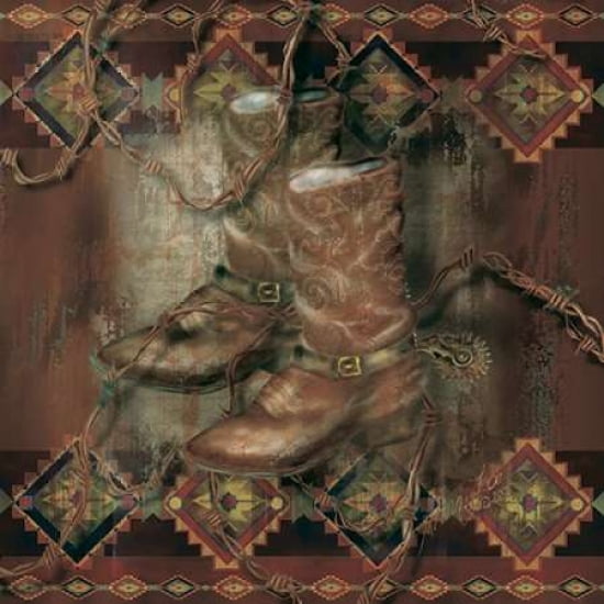 Western Boot Canvas