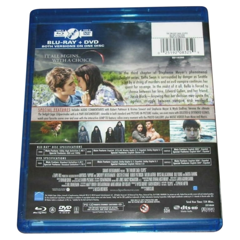 The Twilight Saga: Eclipse (Blu-ray + DVD), Summit Inc/Lionsgate