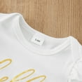 thumbnail image 4 of Bullpiano Newborn Infant Baby Girl 4PCS Clothes Romper Pants Set Outfits Cute Baby Clothes Cute Baby Girl Clothes 0-18M, 4 of 7