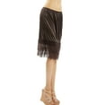 thumbnail image 2 of Women's Double Layered Satin Skirt Extender / Half Slip Lingerie, 2 of 4