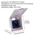 thumbnail image 3 of 16A Plug Mains Hook Up Flush Caravan Motorhome Camper Inlet Socket Accessories, 3 of 7