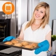 thumbnail image 3 of NutriChef 8-Piece Nonstick Stackable Bakeware Set - PFOA, PFOS, PTFE Free Baking Tray Set w/Non-Stick Coating, 450&deg;F Oven Safe, Round Cake, Loaf,, 3 of 10