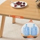 thumbnail image 2 of Historyli Mesa de centro plegable de 81 cm,mesa de suelo plegable,escritorio minimalista de madera,mesa baja plegable ideal para espacios pequeños,dormitorio,salón de té,veta de madera., 2 of 7
