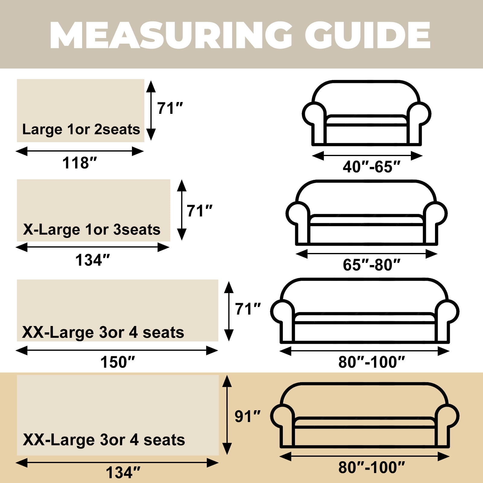 Sanmadrola Sofa Cover Non Slip Couch Cover for 3 Cushion Couch Machine Washable Furniture Protector for Dogs Pet Chenille Throw Slipcover Blanket for Living Room (Off White, 91"x134")