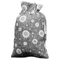 thumbnail image 1 of Big Sale ! ZBBMUYHGSA Home Textile Storage,Storage Case,Christmas Drawstring Pocket Snowflake Cotton Linen Gift Bag Linen Candy Storage Bag, 1 of 2