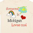 thumbnail image 4 of Inktastic Someone in Michigan Loves Me Boys or Girls Toddler T-Shirt, 4 of 5