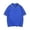 Blue, variant on lnmuld Back to School Boys Girls Kids Short Sleeve Solid Double White Line Contrast Collar Cuff Two Button Pique Polo Shirts Breathable School Uniform Tops Size:5-6 Years