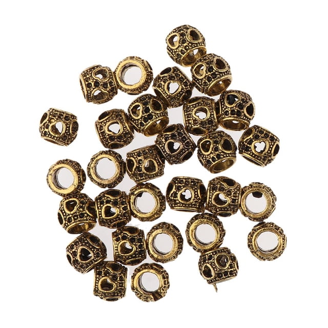 30 piezas de Anillos de Pelo Sunnimix Viking Beads para cabello