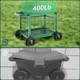 thumbnail image 4 of Garden Work Seat with Wheels, Upgraded Heavy Duty Gardening Cart with Seat - Garden Rolling Stool with Wheels, 4 of 7