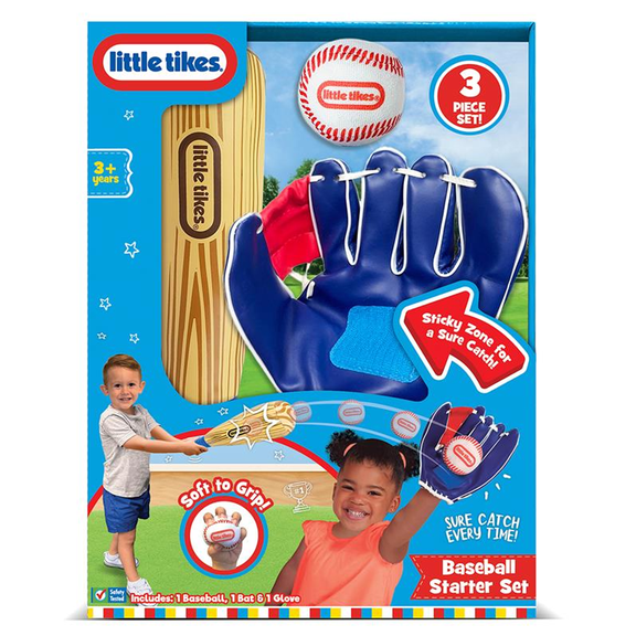 Little Tikes Baseball Starter Set with Bat and Ball, Kids Outdoor & Indoor Sports Toy for Ages 3