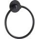 thumbnail image 1 of Anillo para toallas de baño de acero inoxidable resistente, color negro, con potente adhesivo, 1 of 5