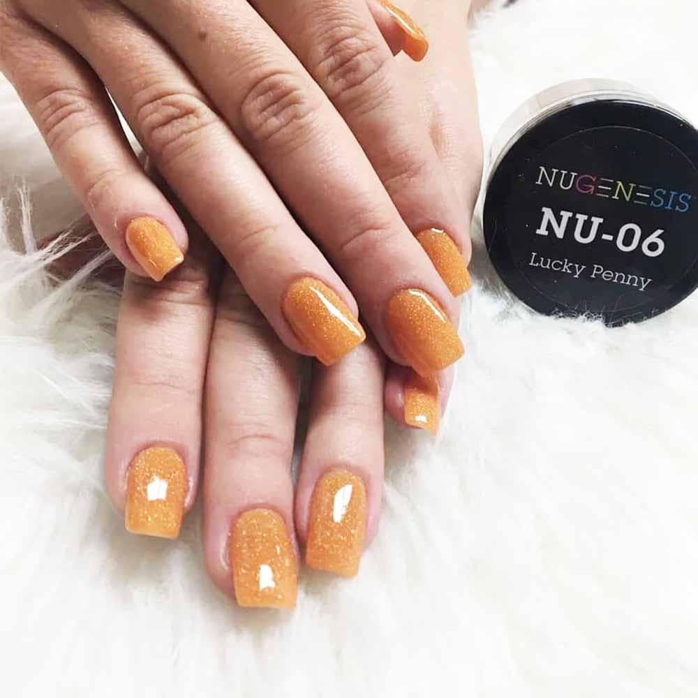 NUGENESIS Nail Color Dip Dipping Powder 1oz/jar - NU06 Lucky Penny
