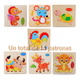 thumbnail image 2 of 14 Rompecabezas Figuras Surtidas Para Niños Pequeños Madera Xtellar multicolor, 2 of 3