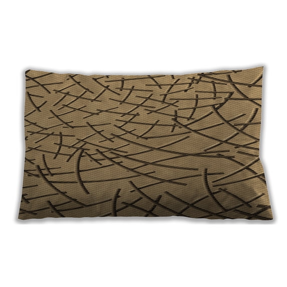 Ahgly Company Indoor Rectangular Contemporary Lumbar Throw Pillow, 13 inch by 19 inch