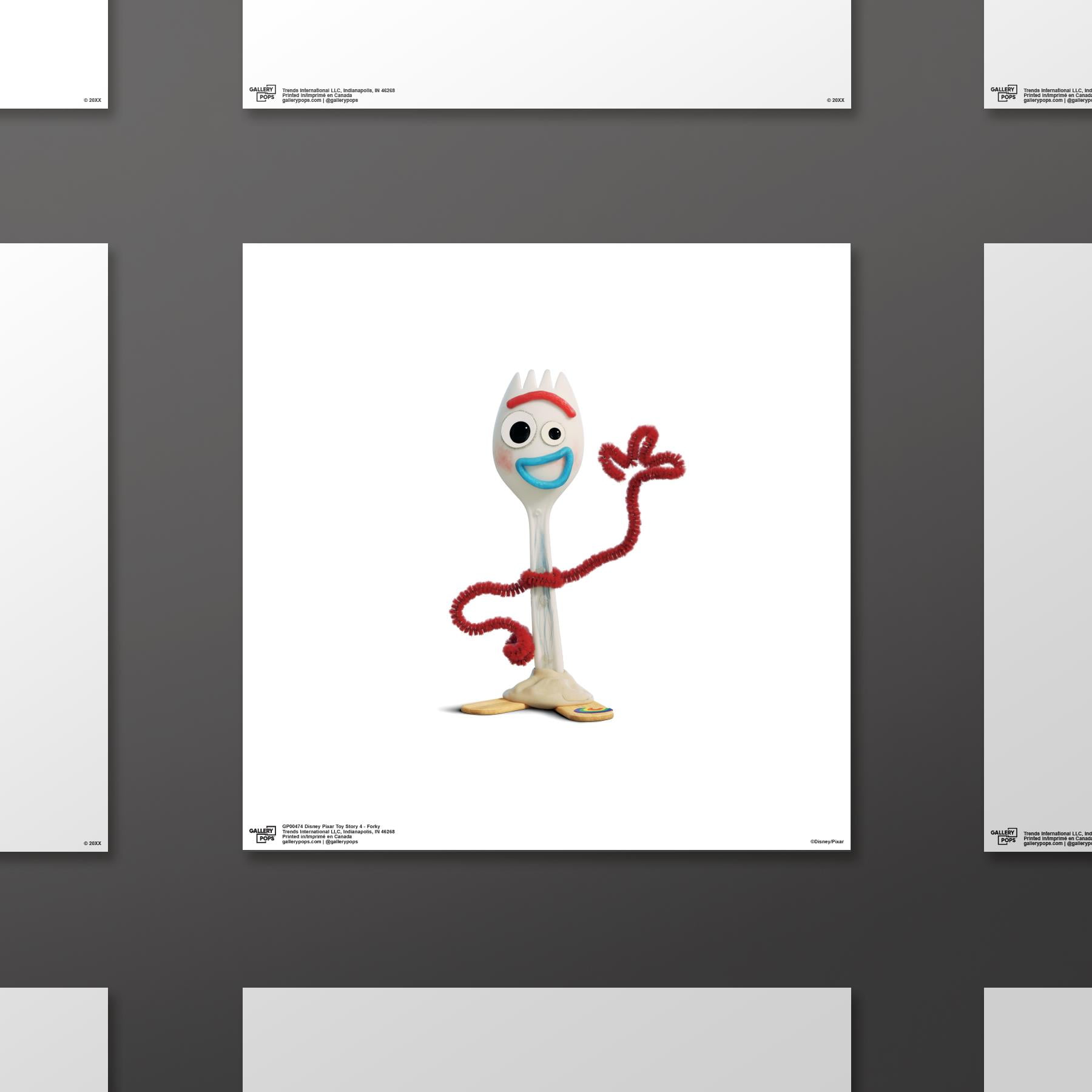 Gallery Pops Disney Pixar Toy Story 4 - Forky Wall Art, Unframed Version, 12" x 12"