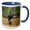 Blue/White, variant on 3drose, Double-crested Cormorant Spreads Its Wings to Dry. Seattle., 11oz Magic Transforming Mug