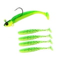 thumbnail image 3 of Cebos de pesca Colamx artificiales silicona 3D Swimbaits realistas verde, 3 of 8
