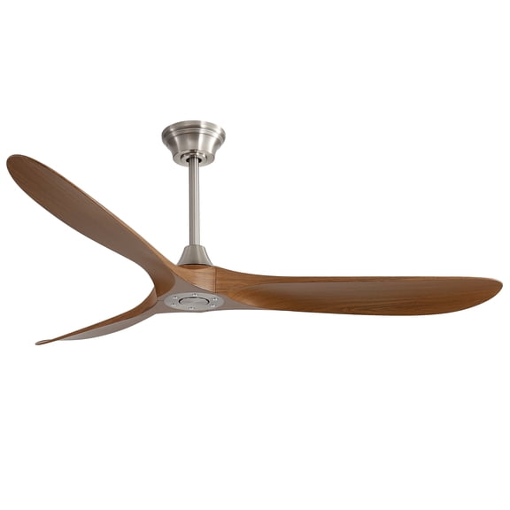 BOFANG 60 in Outdoor Ceiling Fan without Lightes for Large Patio, Smart APP Control,Walnut Color