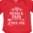 thumbnail image 4 of Inktastic Mema and Papa Love Me Boys or Girls Long Sleeve Baby Bodysuit, 4 of 5