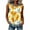 Yellow, variant on Erwazi Hooded Tops for Women Summer Sleeveless Denim Printed Vest Outdoor Activities Casual Jeans Tunic Top