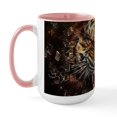 thumbnail image 2 of CafePress - Angry Tiger Breaking Through Glass Mugs - 15 oz Ceramic Large White Novelty Mug, 2 of 4