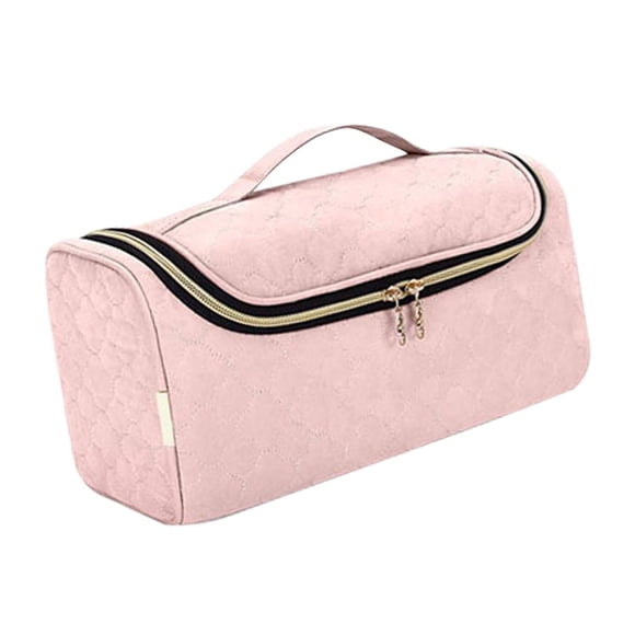 Soidarity Accesorios para rizadores de pelo Bolsa de almacenamiento Organizador de accesorios de estilo colgante Cuidado del cabello Rosa