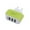 Green, variant on CanGong 3.1A Triple USB Port Wall Home Travel AC Charger Adapter For EU Plug