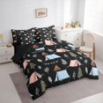 thumbnail image 2 of Erosebridal Adventure Theme Bedding Comforter Set 7-Piece For Boys Girls,Happy Camping King Bedding Sets For Kids Teens,Black Reversible, 2 of 6