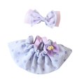 thumbnail image 1 of Adorable atuendo para muñeca de peluche, accesorios para muñecas, ropa hecha a mano, reemplazo para muñecas. púrpura, 1 of 9