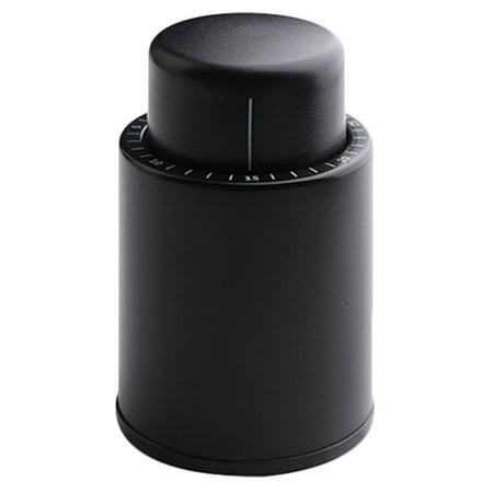 

HOMEMAXS 1PC Red Wine Plug Vacuum Wine Stopper Preservation Seal Wine Bottle Plug (Black)