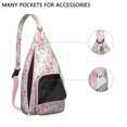 thumbnail image 3 of Hummingbird Garden Shoulder Bag - Artistic Floral Scene, Durable Multi-Functional Daypack, 3 of 4