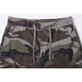 thumbnail image 5 of Men's Camouflage Cargo Shorts Multi Pocket Drawstring Elastic Waist Relaxed Fit Comfortable Breathable Summer Shorts Durable Workwear, 5 of 6