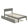thumbnail image 2 of AFI Boston 14" Twin Wood Platform Bed Frame with Twin Trundle, Grey, 2 of 6