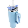 thumbnail image 2 of Drinco 40oz 30oz Tumbler with Handle Vacuum Insulated Stainless Steel-40oz Sky Blue, 2 of 5