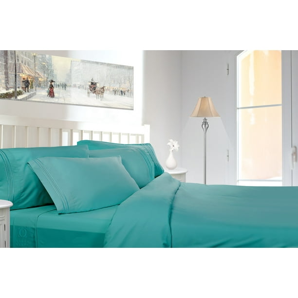 Clara Clark 1800 Series Deep Pocket 4pc Bed Sheet Set Cal King Size