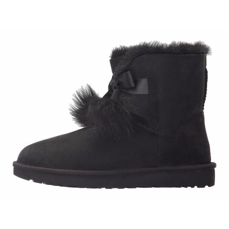 Black uggs 2024 with pom poms