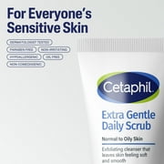 Cetaphil Extra Gentle Daily Face Scrub, Exfoliates & Cleanses, Sensitive Skin, 6 fl oz