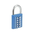 thumbnail image 3 of Uxcell 10-Digit Combination Padlock Push Button Lock, for Locker Cabinet Blue, 3 of 5