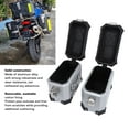 thumbnail image 4 of Pair of Universal Motorcycle Saddlebag Side Boxes, 18 Liter Aluminum Motorcycle Trunk Travel Storage Rack with Safety Lock and Handle Left and Right Helmet Luggage, 4 of 7